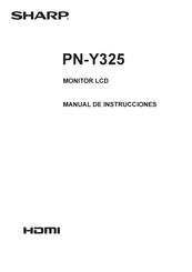 Sharp PN-Y325 Manual De Instrucciones