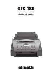 Olivetti OFX 180 Manual Del Usuario