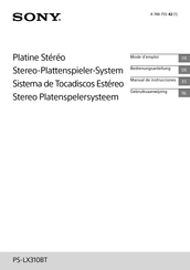 Sony PS-LX310BT Manual De Instrucciones