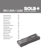 Sola REC LRD0 Instrucciones De Uso