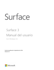 Microsoft Surface 3 Manual Del Usuario