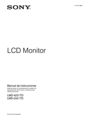 Sony LMD-4251TD Manual De Instrucciones