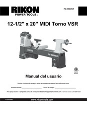 Rikon 70-220VSR Manual Del Usuario