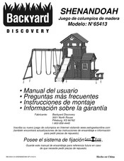 Backyard Discovery 65413 Manual Del Usuario