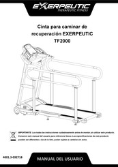 Exerpeutic TF2000 Manual Del Usuario