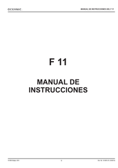 Oceanic F 11 Manual De Instrucciones