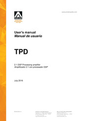 Amate Audio TPD Manual De Usuario