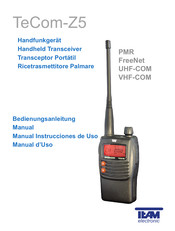 Team PR8076 TeCom-Z5 UHF Manual Instrucciones De Uso