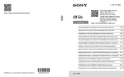 Sony ILCE-9M2 Manual De Instrucciones