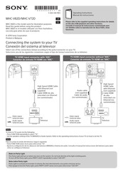 Sony MHC-V72D Manual De Instrucciones