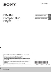 Sony WX-800UI Manual De Instrucciones