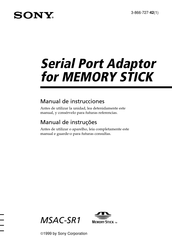 Sony MSAC-SR1 Manual De Instrucciones