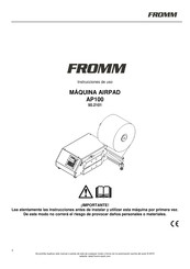 Fromm AIRPAD AP100 Instrucciones De Uso