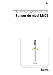 Gema LM02 Manual De Instrucciones Y Lista De Piezas De Recambio