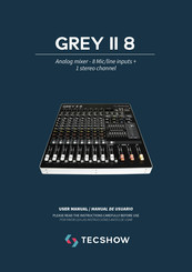 TECshow GREY II 8 Manual De Usuario