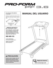 Pro-Form PF 3.6 Manual Del Usuario