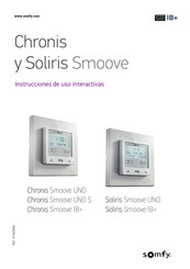 SOMFY Chronis Smoove IB+ Instrucciones De Uso Interactivo