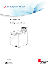 Beckman Coulter Avanti J-26S XPI Instrucciones De Uso