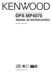 Kenwood DPX-MP4070 Manual De Instrucciones