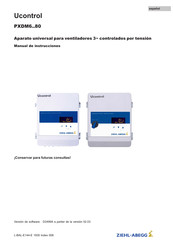 ZIEHL-ABEGG Ucontrol PXDM12A Manual De Instrucciones