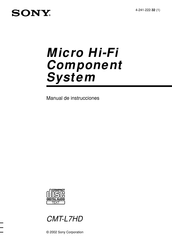 Sony CMT-L7HD Manual De Instrucciones