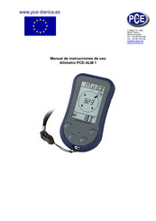 PCE Instruments PCE-ALM 1 Manual De Instrucciones