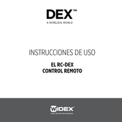 Widex RC-DEX Instrucciones De Uso