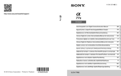 Sony ILCA-77M2 Manual De Instrucciones