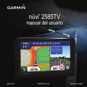 Garmin nüvi 2585TV Manual Del Usuario