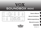 Vox SOUNDBOX mini Manual De Usuario