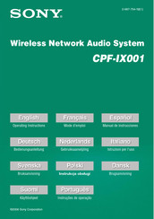 Sony CPF-IX001 Manual De Instrucciones