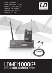 LD Systems LDMEI1000G2 Manual De Usuario