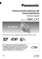 Panasonic Lumix DMC-LX7 Instrucciones De Funcionamiento