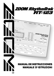 Zoom RhythmTrak RT-123 Manual De Instrucciones