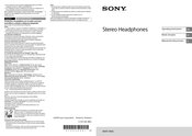 Sony MDR-1AM2 Manual De Instrucciones