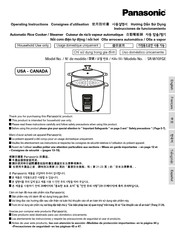 Panasonic SR-W10FGE Instrucciones De Funcionamiento