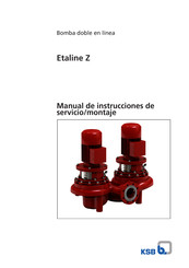 KSB Etaline Serie Manual De Instrucciones De Servicio/Montaje