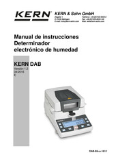 KERN and SOHN KERN DAB 100-3 Manual De Instrucciones