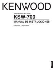 Kenwood KSW-700 Manual De Instrucciones