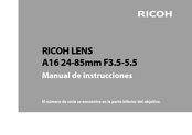 Ricoh A16 24-85mm F3.5-5.5 Manual De Instrucciones