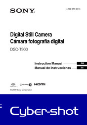 Sony DSC-T900 Manual De Instrucciones