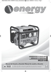 Energy TOOLS MG20-50 Manual Del Usuario