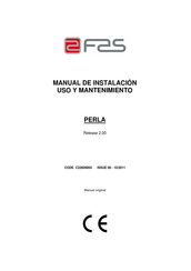 FAS PERLA Manual De Instalación, Uso Y Mantenimiento