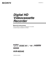 Sony HVR-M25AE Manual De Instrucciones