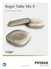 Phonak Roger Table Mic II Instrucciones De Uso