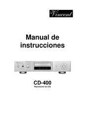 VINCENT CD-400 Manual De Instrucciones