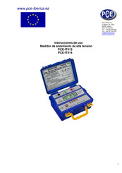 PCE IT414 Instrucciones De Uso