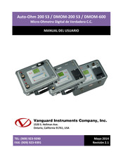 Vanguard Instruments Company Auto-Ohm 200 S3 Manual Del Usuario