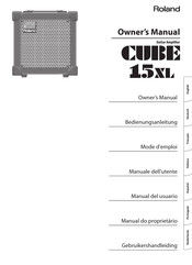 Roland Cube 15XL Manual Del Usuario