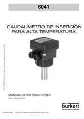 Burkert 8041 Manual De Instrucciones